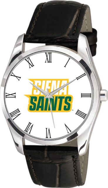 Siena College 36mm Men's Leather Watch