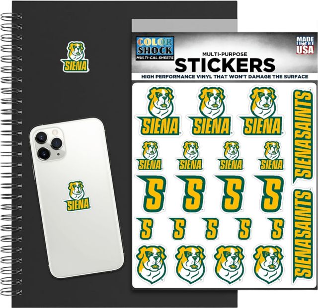 Siena University Saints Sticker Sheet
