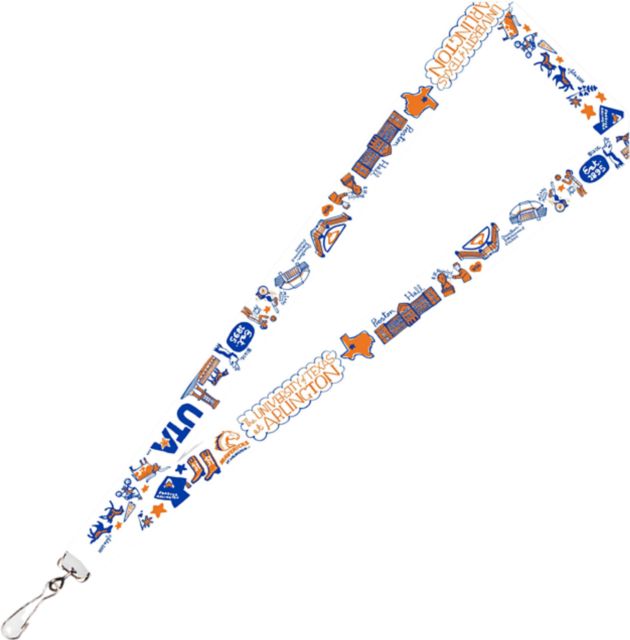 University of Texas at Arlington Julia Gash 3/4'' Satin Lanyard