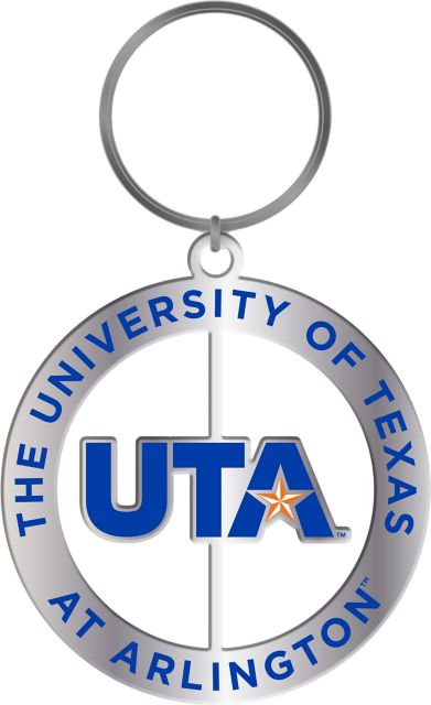 University of Texas at Arlington Spinner Key Tag