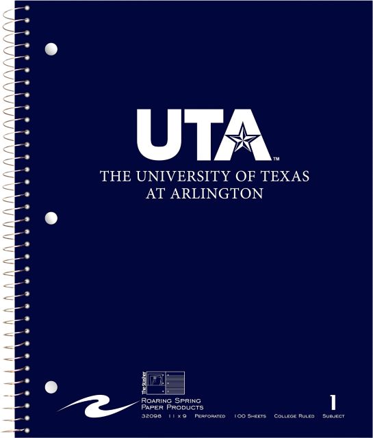 University of Texas at Arlington Notebook 100-Sheet