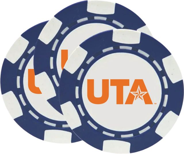 University of Texas at Arlington Chip Ball Marker 3 Pack