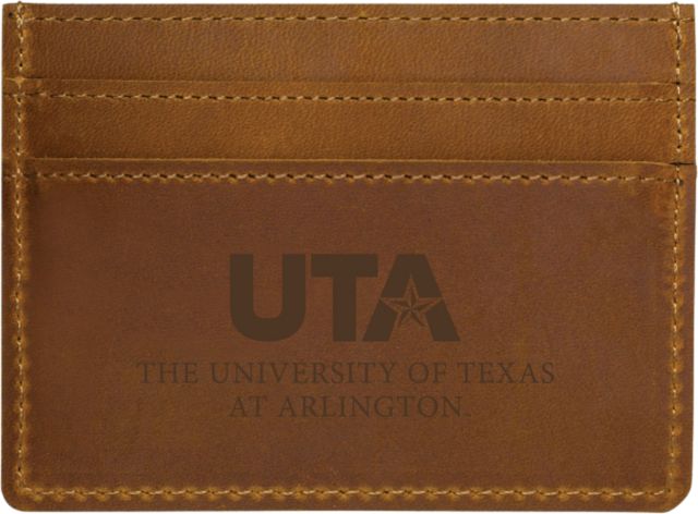 University of Texas at Arlington Leather Card Holder