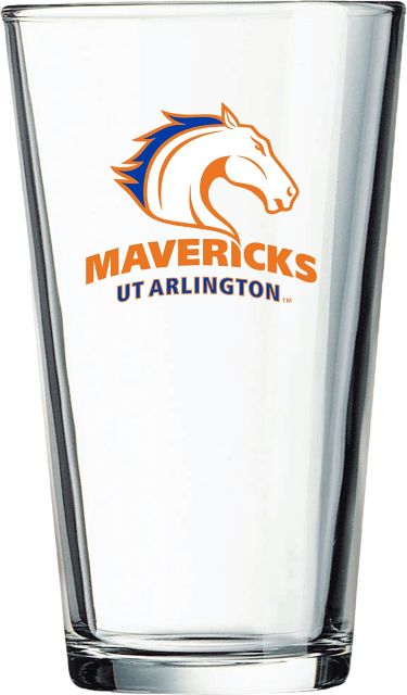 University of Texas at Arlington Mavericks 16 oz. Glass