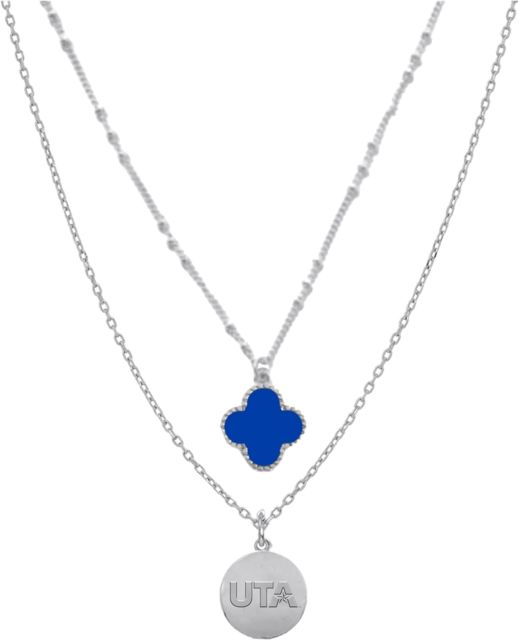 University of Texas at Arlington Clover Necklace