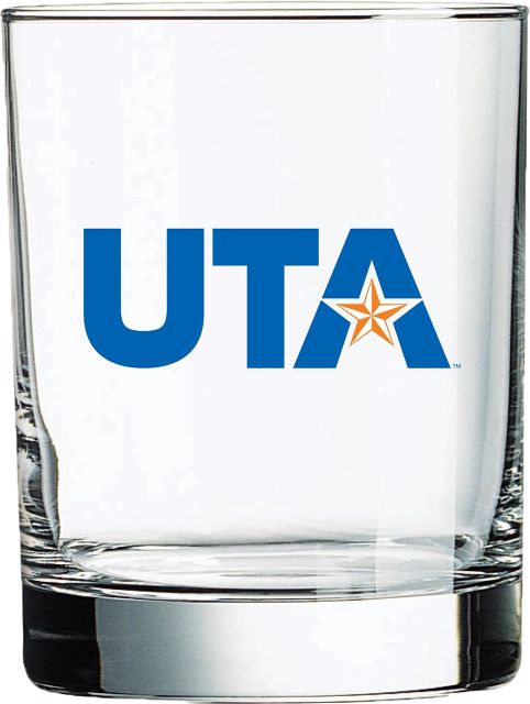 University of Texas at Arlington Double Old Fashioned 14 oz. Glass