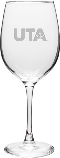 University of Texas at Arlington 16 oz. Wine Glass