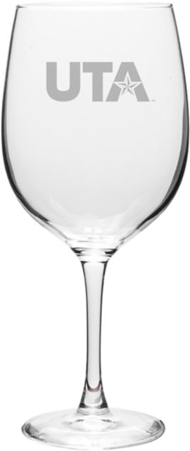 University of Texas at Arlington 19 oz. Wine Glass