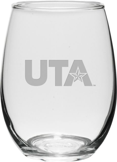 University of Texas at Arlington 21 oz. Stemless Wine Glass
