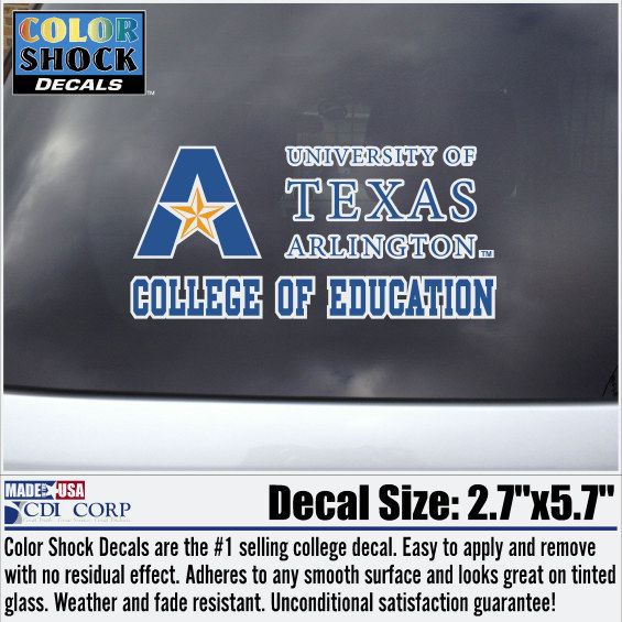 University of Texas at Arlington College of Education Decal