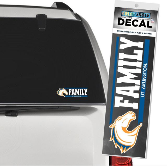 University of Texas at Arlington Mascor Family Decal