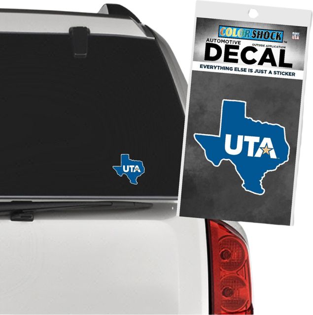 University of Texas at Arlington Texas State Flag Decal