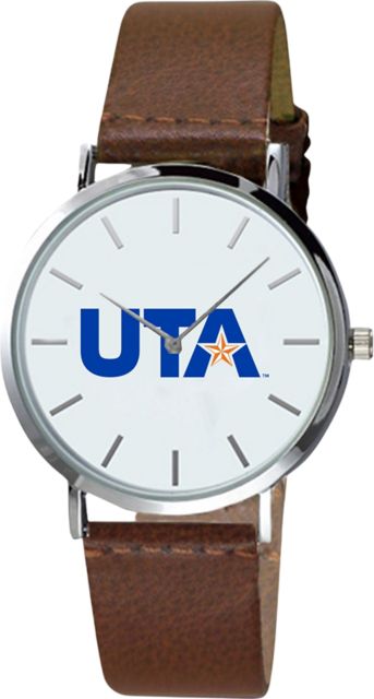 University of Texas at Arlington 40mm Men's Leather Watch