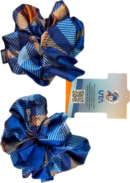 UTA Celebrating 130 Years Tartan Scrunchies