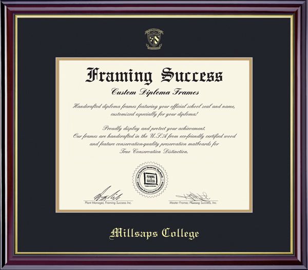 Millsaps College 8.5'' x 11'' Windsor Diploma Frame