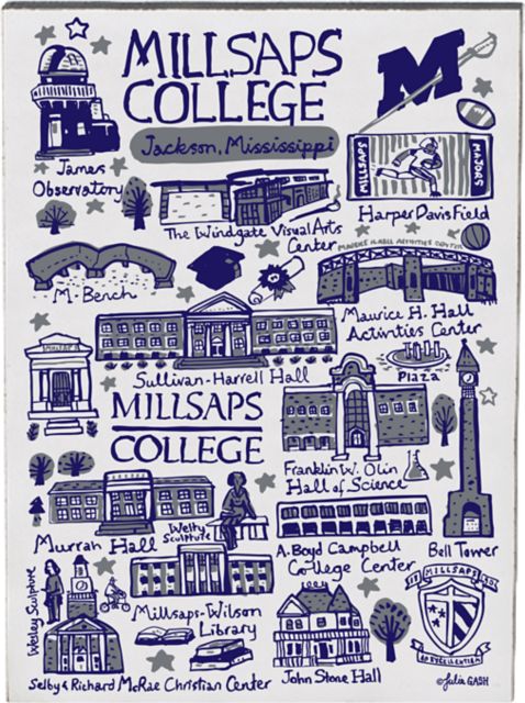 Millsaps College Jumbo Magnet