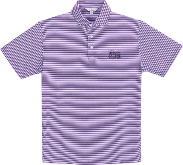 Millsaps College Performance Stripe Polo