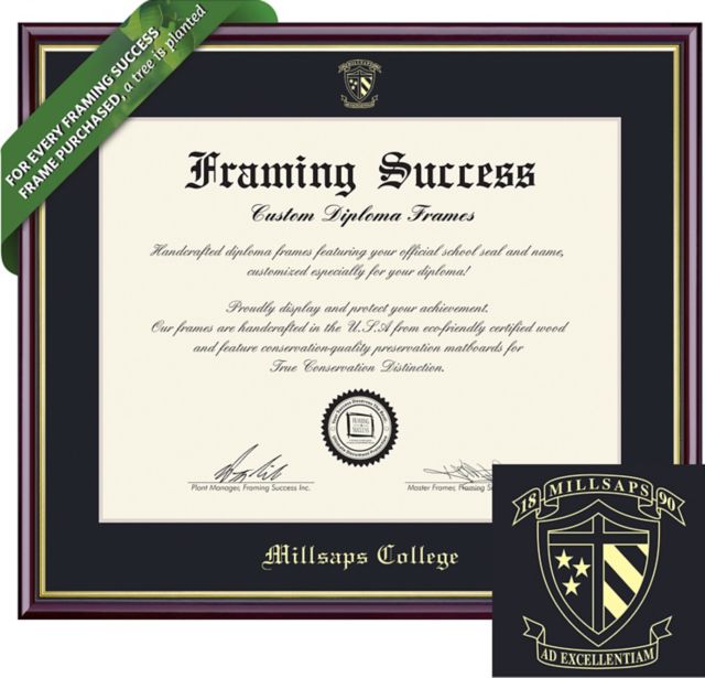 Millsaps College 8.5'' x 11'' Value Price Academic Diploma Frame