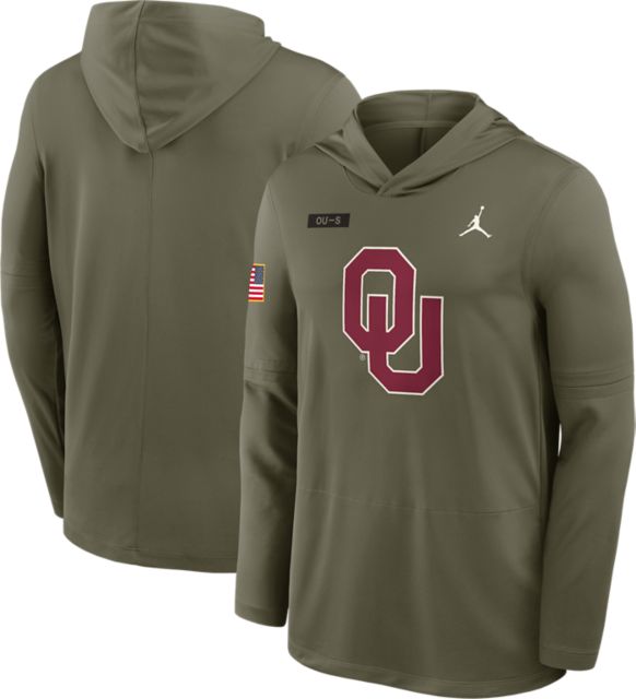 University of Oklahoma Sooners Military Appreciation Lightweight Hooded Long Sleeve T-Shirt