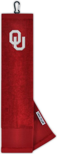 University Of Oklahoma Tri-Fold Embroidered Golf Towel - ONLINE ONLY