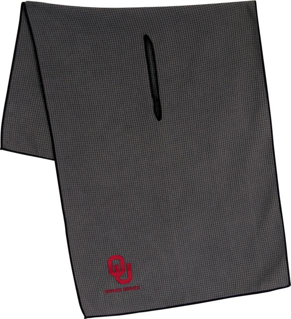 University Of Oklahoma 19''X41'' Grey Microfiber Towel - ONLINE ONLY