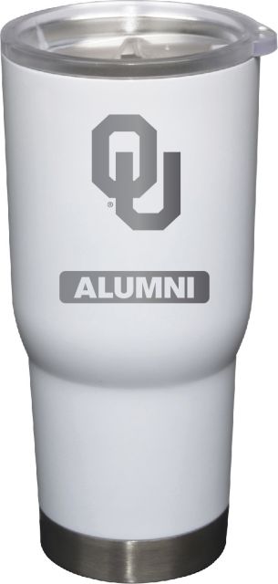 22 oz White Stainless Steel Tumbler Alumni