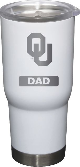 22 oz White Stainless Steel Tumbler Dad