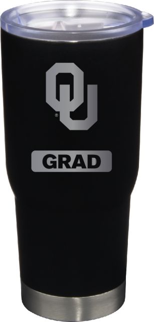 22 oz Matte Black Stainless Steel Tumbler Grad
