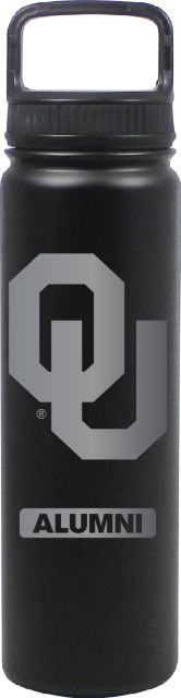 24 oz Matte Black Stainless Steel Water Bottle Alumni