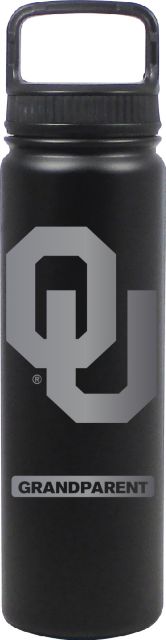 24 oz Matte Black Stainless Steel Water Bottle Grandparent