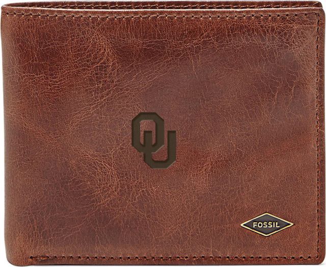 Fossil Leather Ryan RFID Flip ID Bifold - Dark Brown - ONLINE ONLY