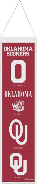 University of Oklahoma 8 x 32 Wool Banner