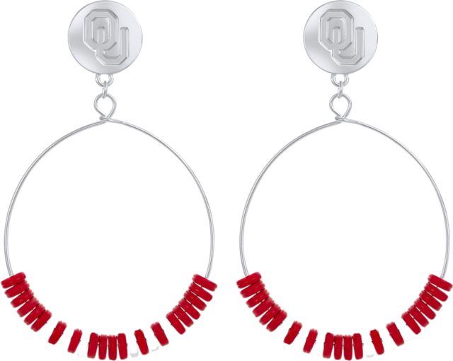 University of Oklahoma McHenry Earrings