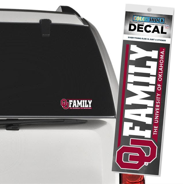 University of Oklahoma Mascor Family Decal