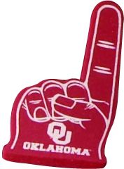 University of Oklahoma Foam Hand