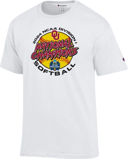 University of Oklahoma Softball 2024 National Champions Locker Room T-Shirt