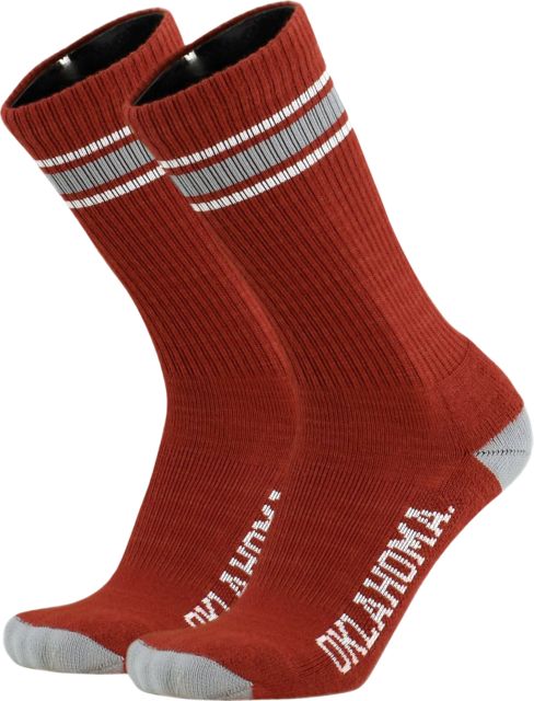 University of Oklahoma Crew Socks