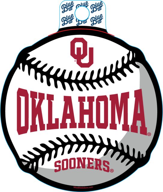 University of Oklahoma Sooners Baseball Sticker