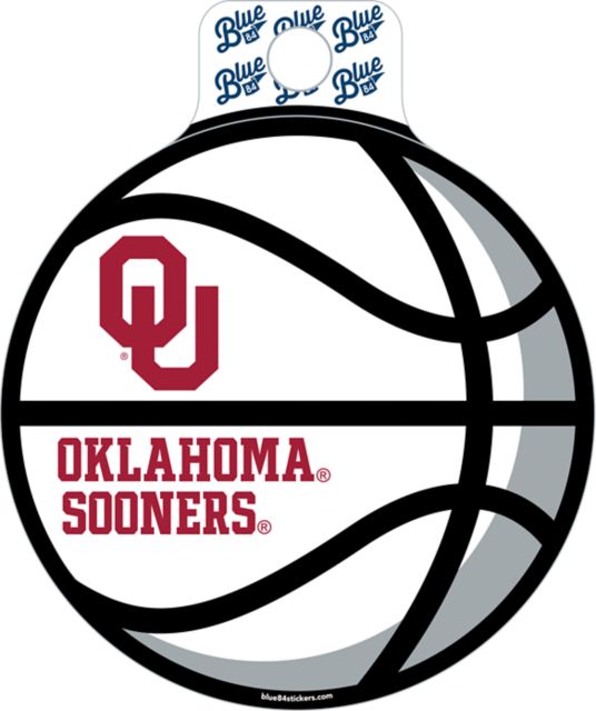 University of Oklahoma Fullsize Basketball Sticker