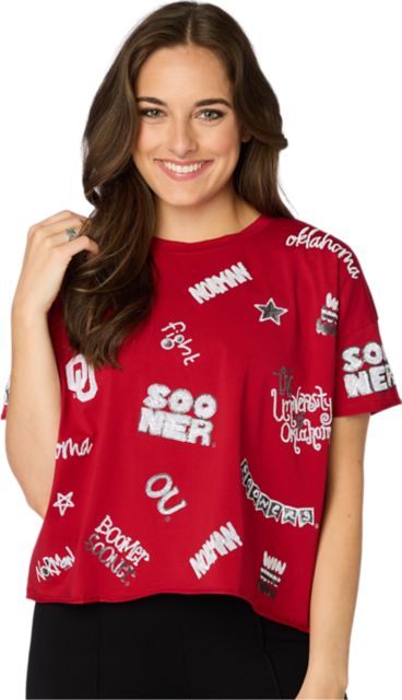 University of Oklahoma Women's Boxy Short Sleeve T-Shirt
