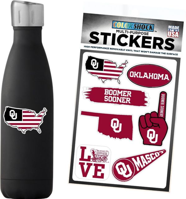 University of Oklahoma 7.5'' x 7.5'' Sticker Sheet