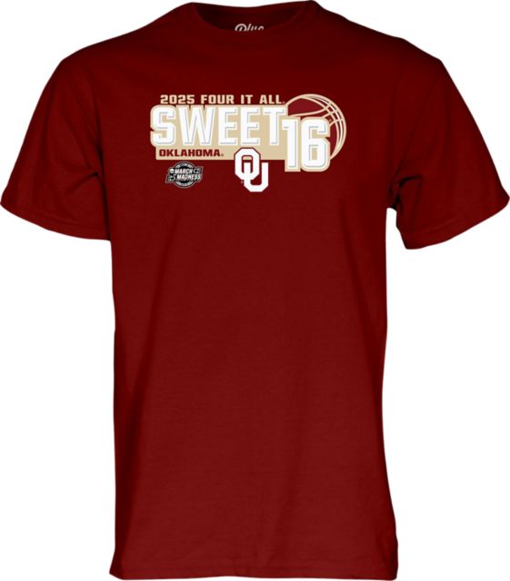 University of Oklahoma Women's Basketball 2025 Sweet 16 Short Sleeve T-Shirt