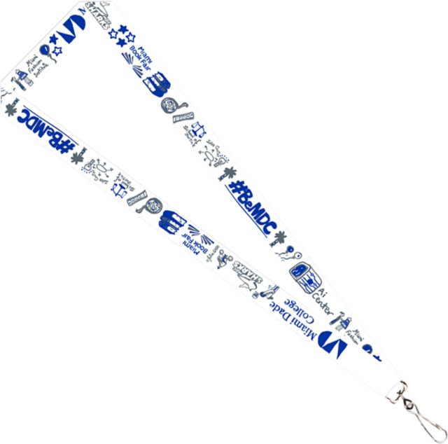 Miami Dade College Julia Gash 3-4'' Satin Lanyard