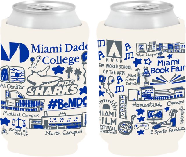 Miami Dade College Julia Gash Can Coozie