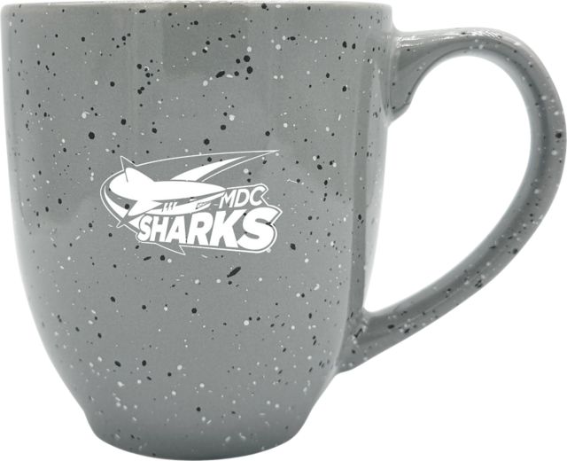 Miami Dade College Sharks 16 oz. Laser Engraved Bistro Mug