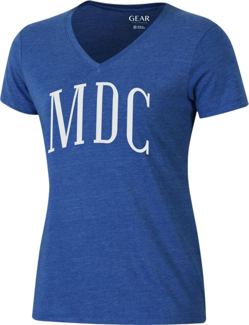 Miami Dade College Women's V-Neck Short Sleeve T-Shirt
