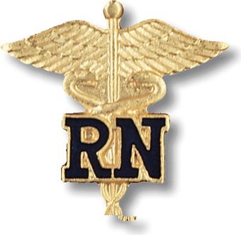 RN/CADUCEUS EMBLEM PIN