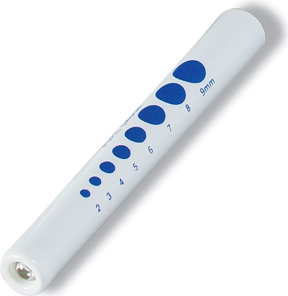DISPOSABLE PUPIL GAUGE PENLIGHT-WHITE-PACKAGED