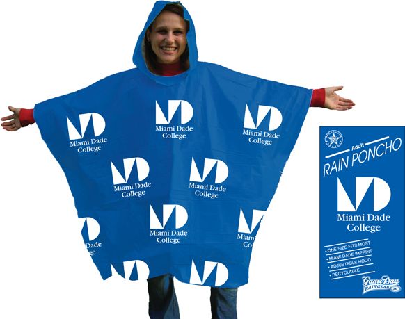 Miami Dade College Rain Poncho