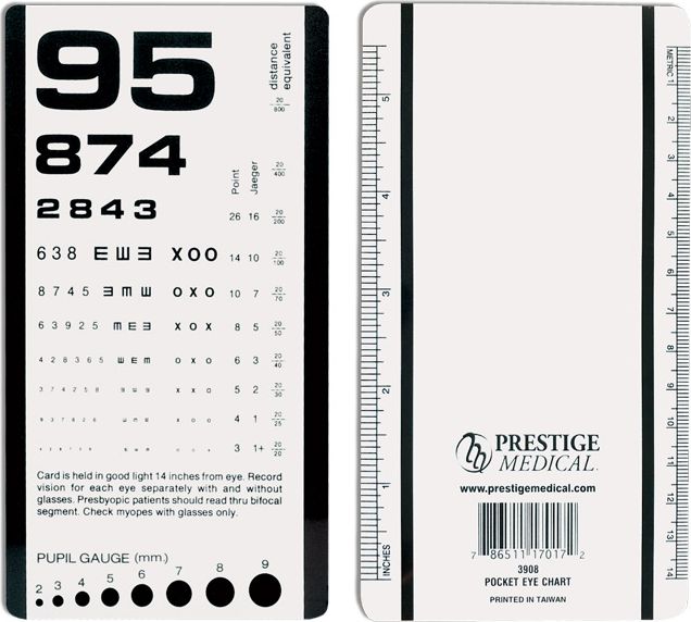 POCKET EYE CHART